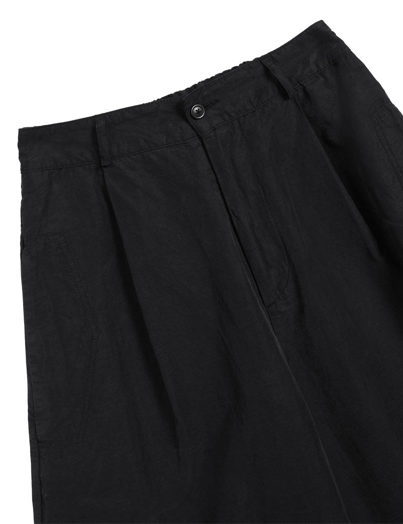 YMC Drop Out Trouser Garment Dye Black Waistband and Pocket Detail