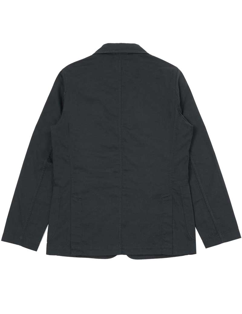 UNIVERSAL WORKS LONDON JACKET BLACK TWILL Back