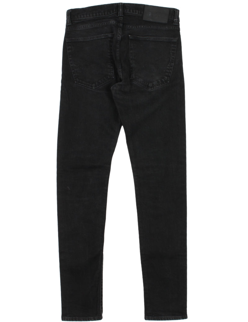 Uniform Reworks Edwin Black Slim Tapered Jeans Back