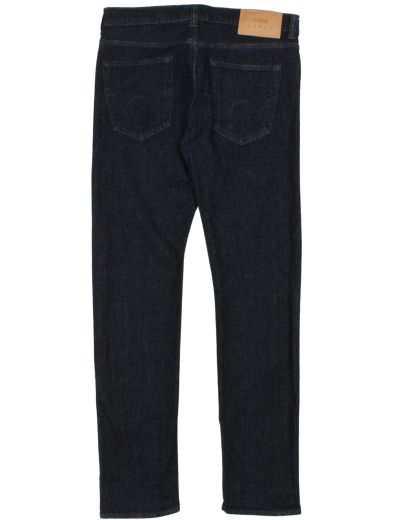 Uniform Reworks Edwin Slim Tapered Indigo Back