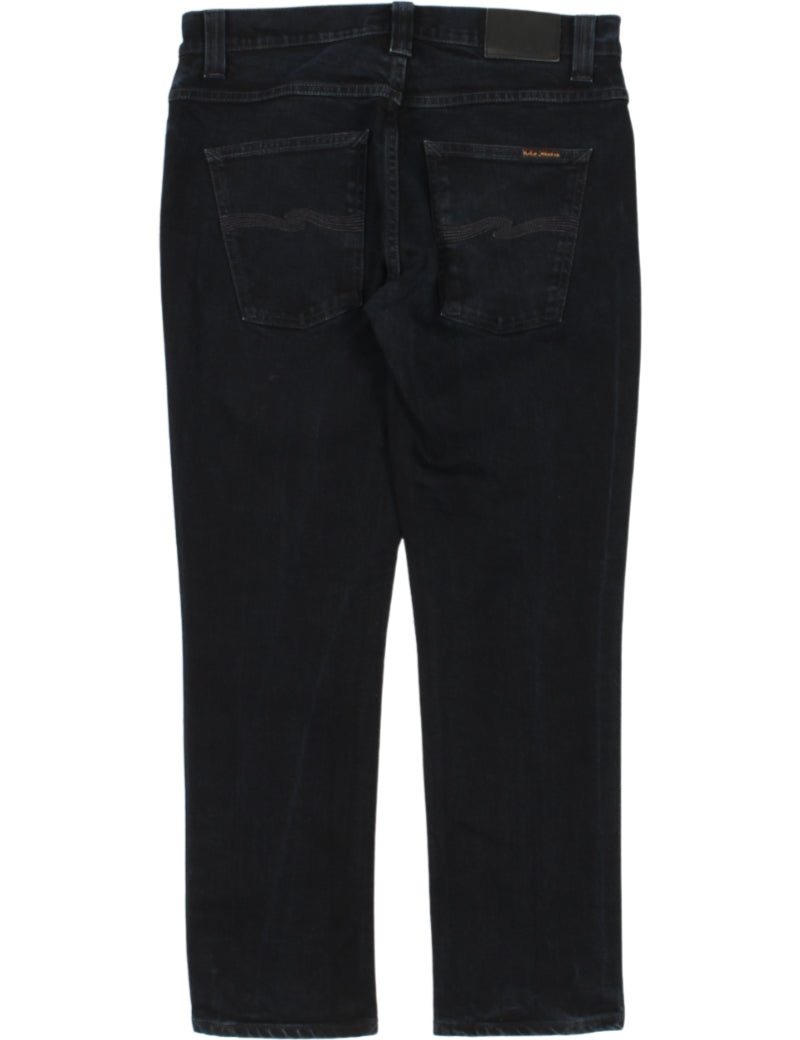 Uniform Reworks Nudie Jeans Grim Tim Black Ring 34 30 Back