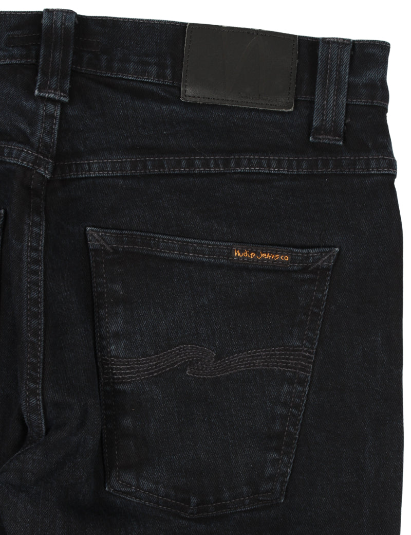 Uniform Reworks Nudie Jeans Grim Tim Black Ring 34 30 Back Pocket