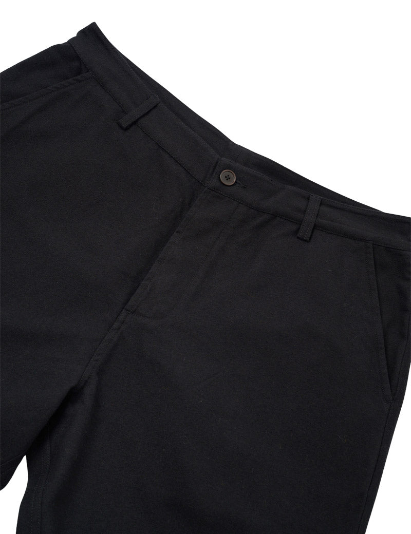 Universal Works Military Chino Brushed Moleskin Black Waistband