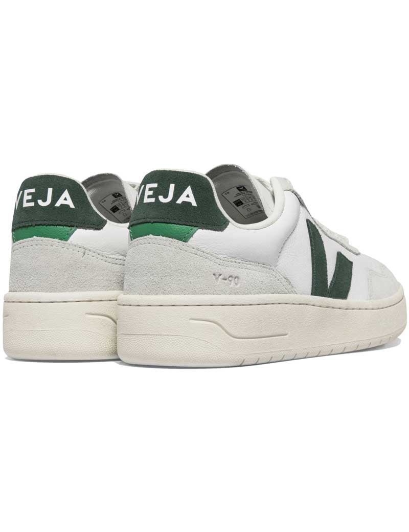 Veja V-90 O.T Leather Trainers Extra White Cyprus Mens