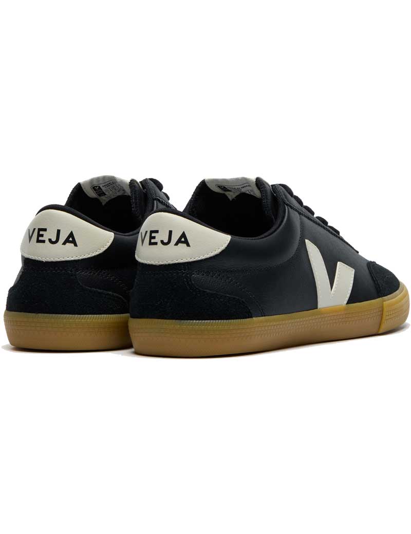 Veja Volley O.T Leather Trainers Black Pierre Men's