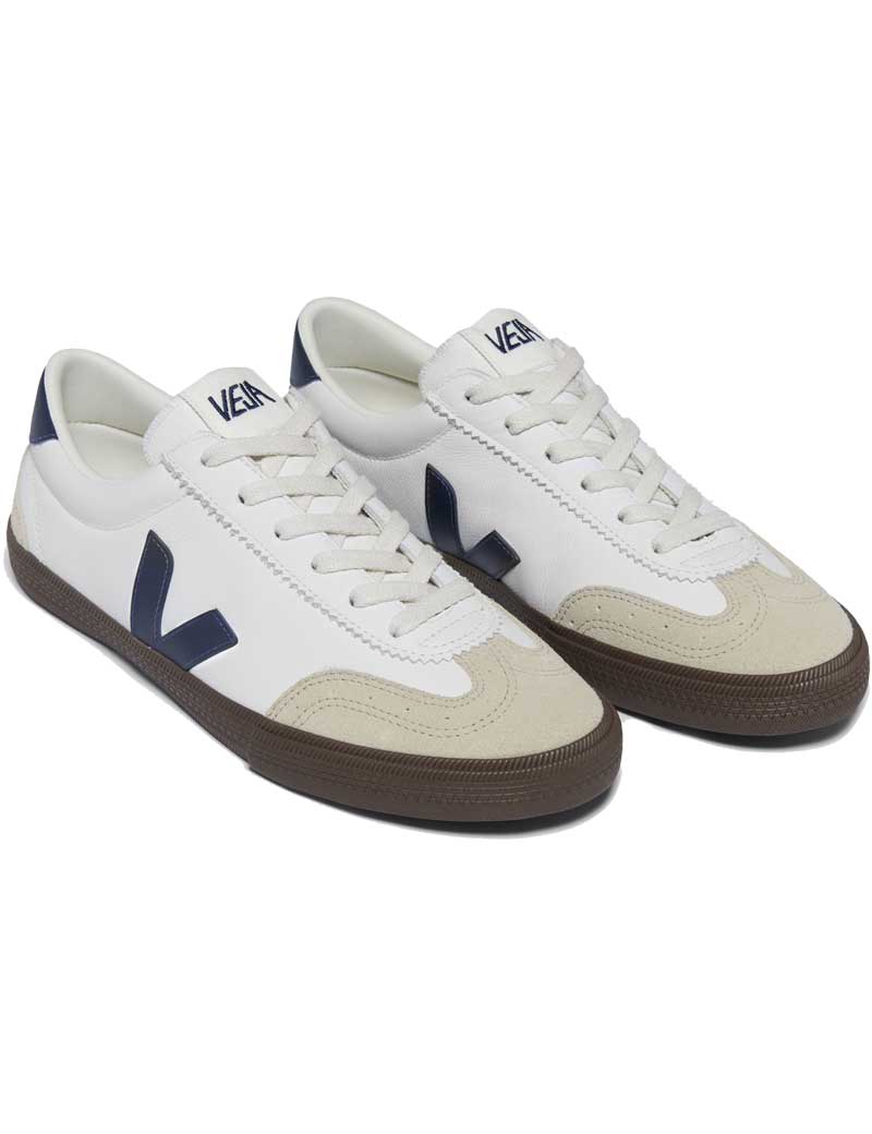 Veja Volley O.T Leather Trainers White Nautico Bark Men's