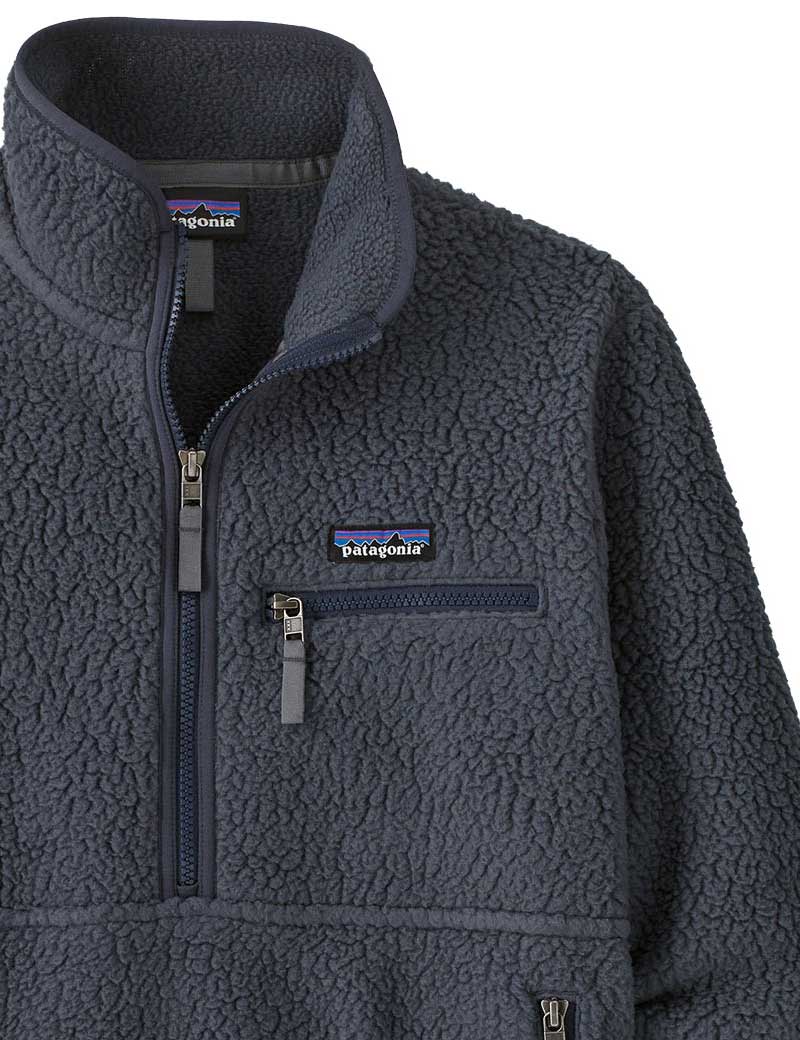 Patagonia W's Retro Pile Marsupial Pullover Smolder Blue