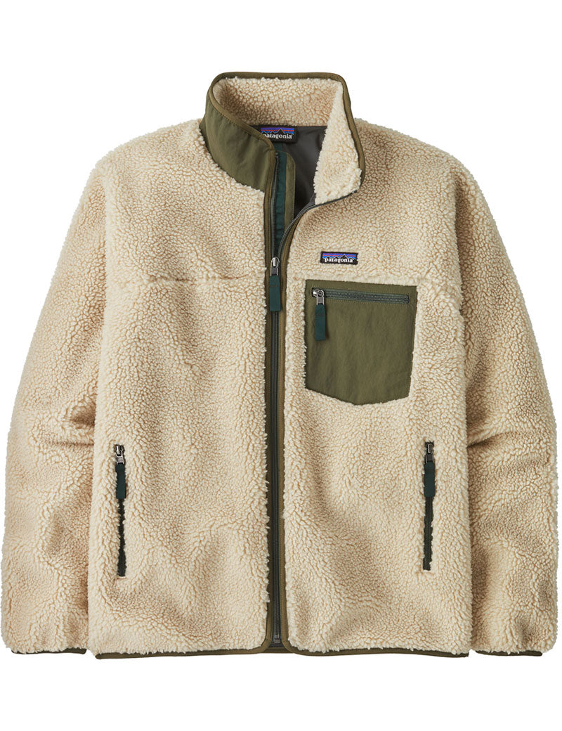 Patagonia Men's Classic Retro Pile X Jacket Dark Natural Basin Green