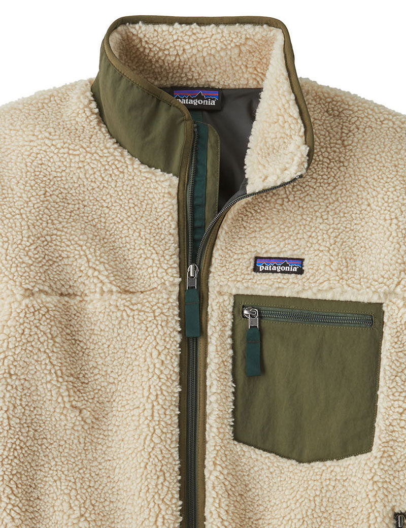 Patagonia Men's Classic Retro Pile X Jacket Dark Natural Basin Green