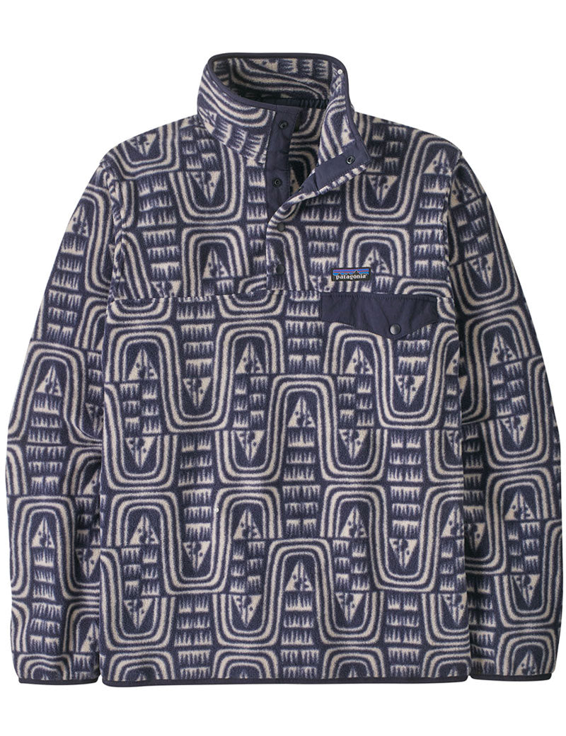 Patagonia Men's Lightweight Synchilla Snap-T Pullover Sunken Blue