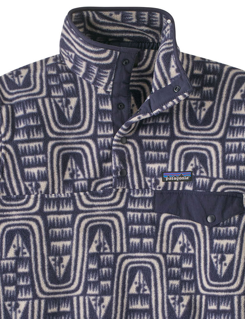 Patagonia Men's Lightweight Synchilla Snap-T Pullover Sunken Blue