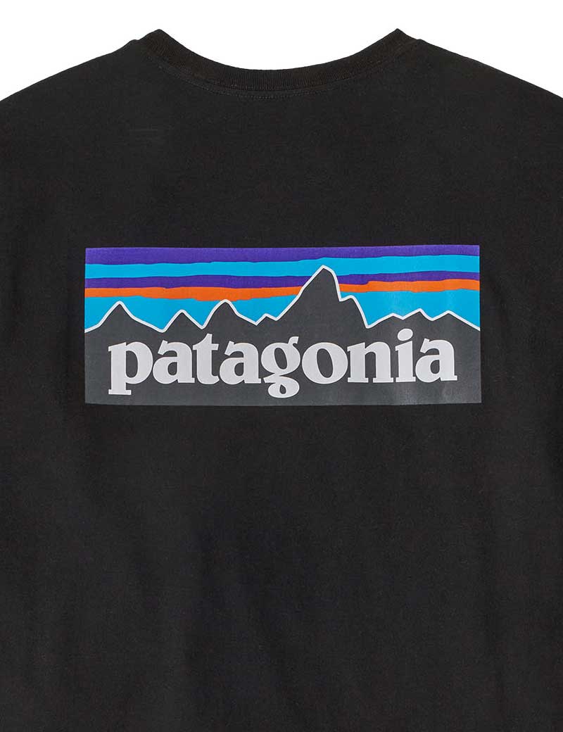 Patagonia M's P-6 Logo Long Sleeve Responsibili-Tee T-Shirt Black