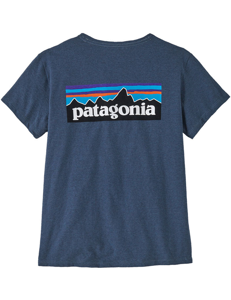 Patagonia W's P-6 Logo Responsibili-Tee T-Shirt Utility Blue