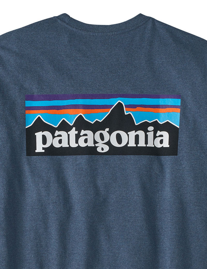 Patagonia M's P-6 Logo Responsibili-Tee T-Shirt Utility Blue