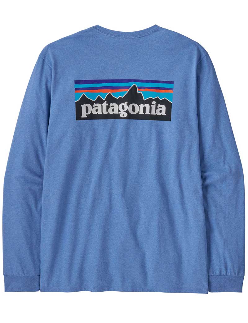 Patagonia M's P-6 Logo Long Sleeve Responsibili-Tee T-Shirt Abundant Blue