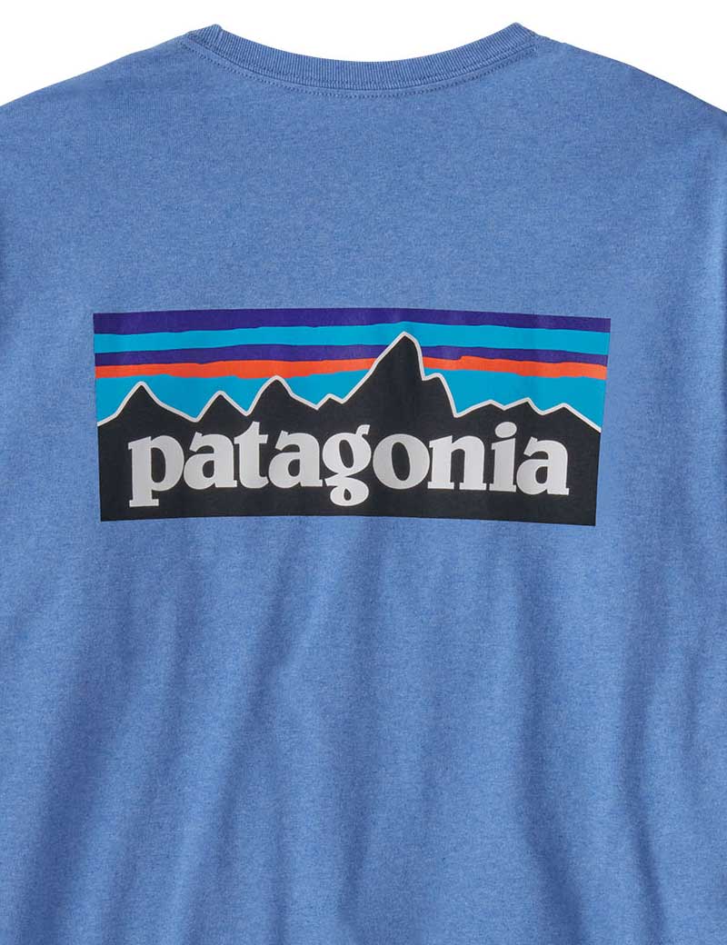 Patagonia M's P-6 Logo Long Sleeve Responsibili-Tee T-Shirt Abundant Blue