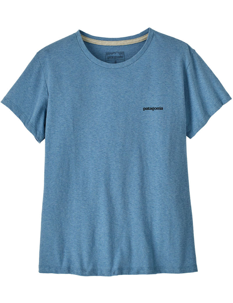 Patagonia Women's P-6 Logo Responsibili-Tee T-Shirt Shore Blue