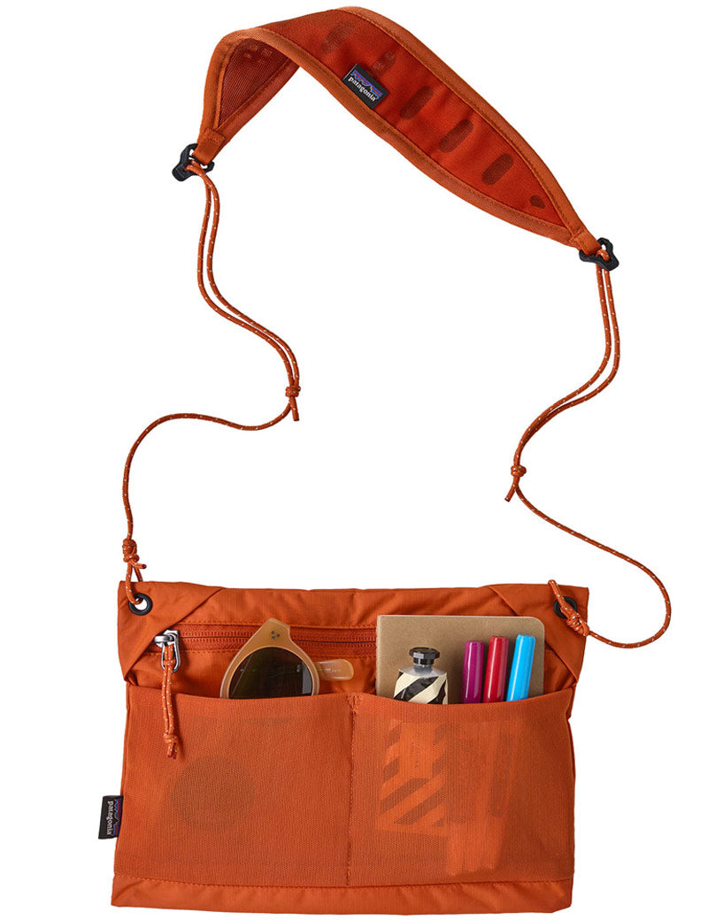 Patagonia Terravia Sacoche Bag Coal Orange Pockets