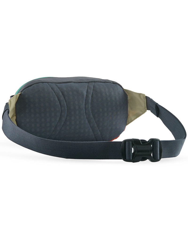 Patagonia Terravia Mini Hip Pack Patchwork Gumtree Green Strap View