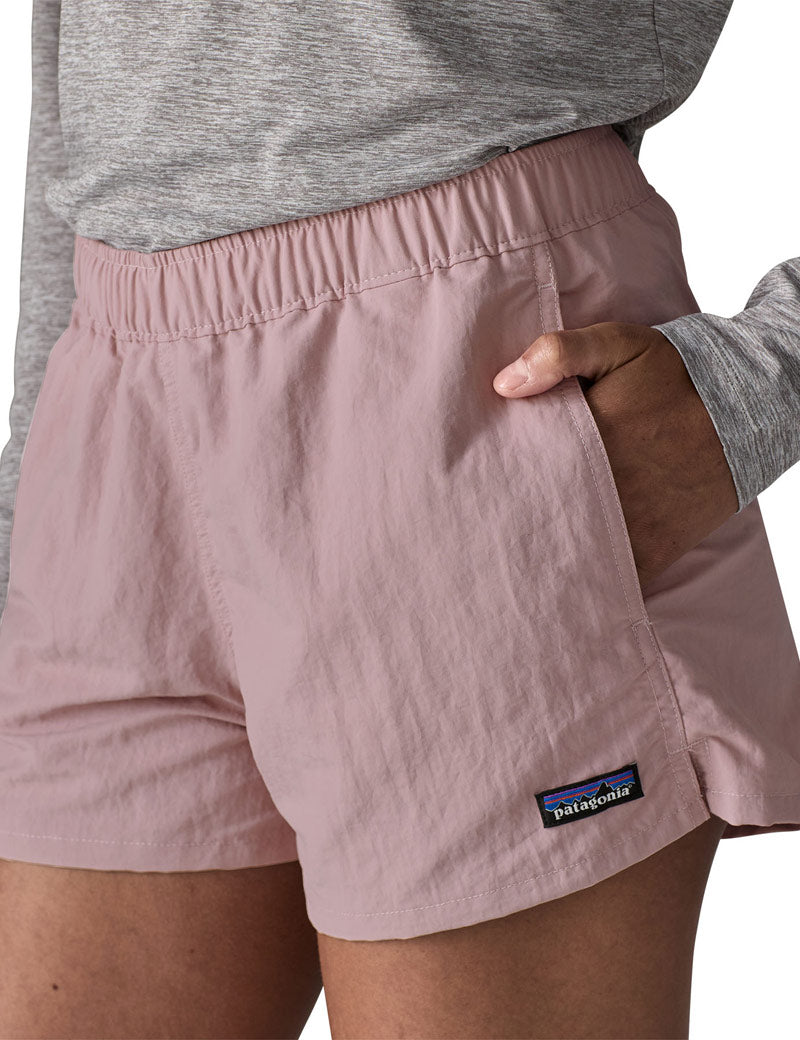 Patagonia W's Barely Baggies Shorts 2½" Quiet Violet On Model Side View