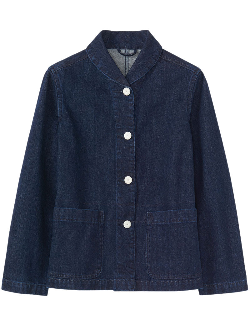 Toast Hal Denim Workwear Jacket Indigo