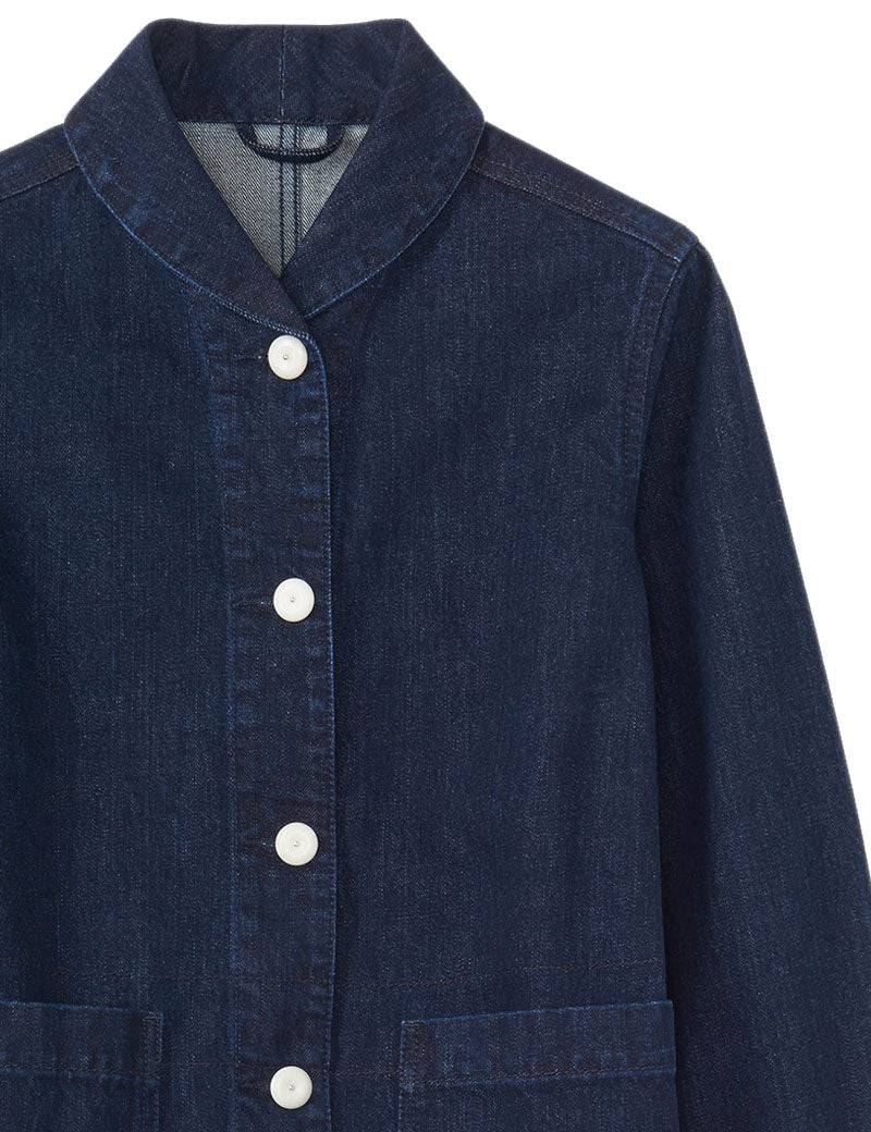 Toast Hal Denim Workwear Jacket Indigo