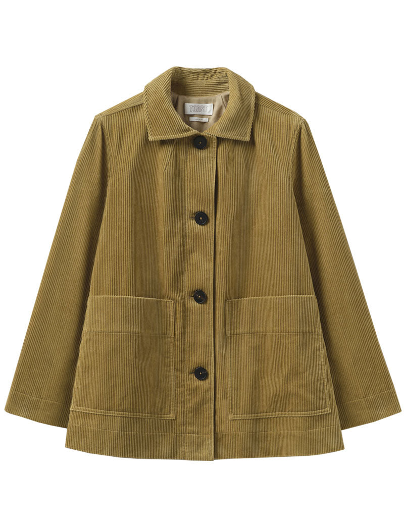 Toast Patch Pocket Cord Jacket Golden Sand