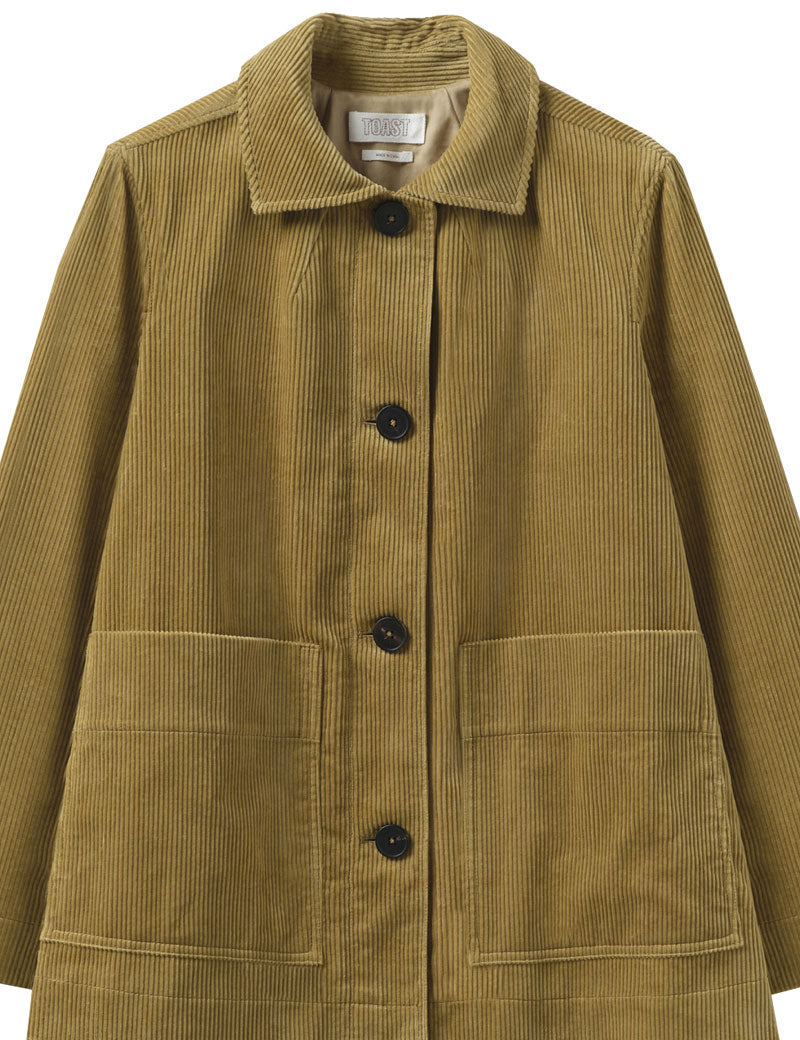 Toast Patch Pocket Cord Jacket Golden Sand