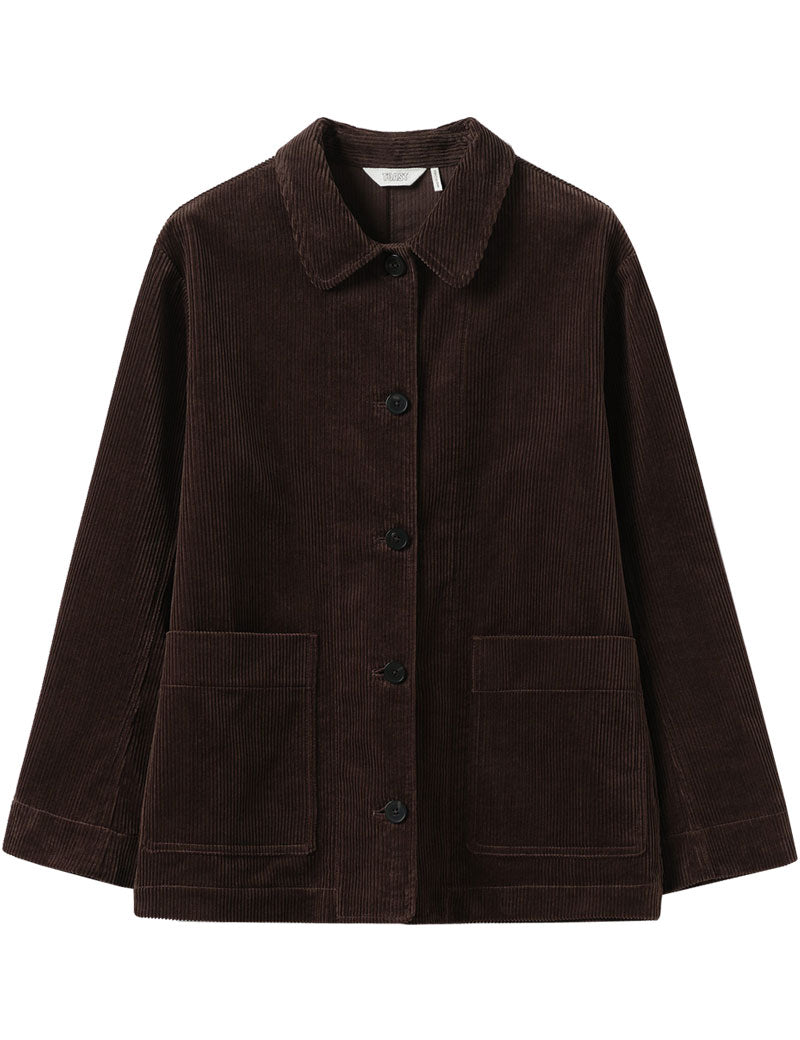 TOAST Patch Pocket Organic Cord Jacket Java