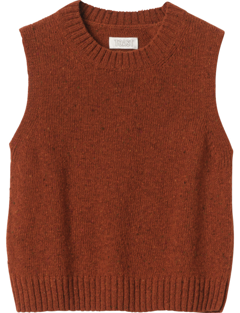 Toast Donegal Merino Tank Rust