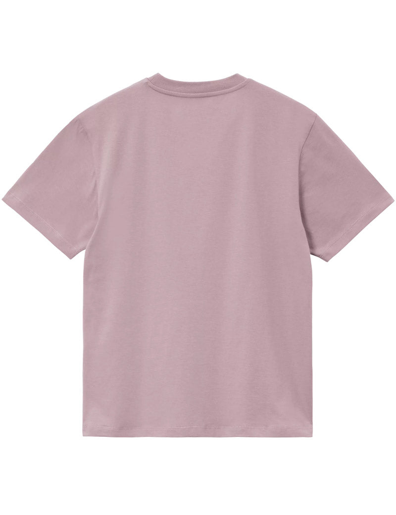 Carhartt WIP W' S/S Pocket T-Shirt Hortensia Back View