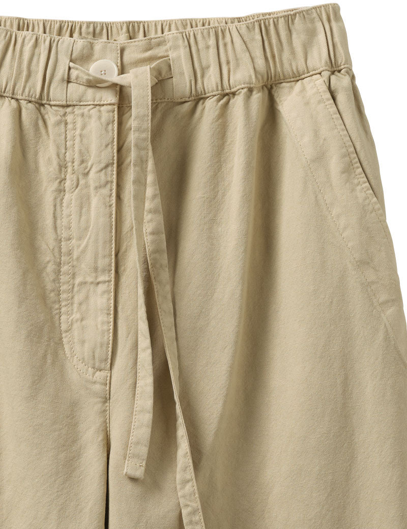 Toast Garment Dyed Cotton Linen Canvas Trousers Fallow