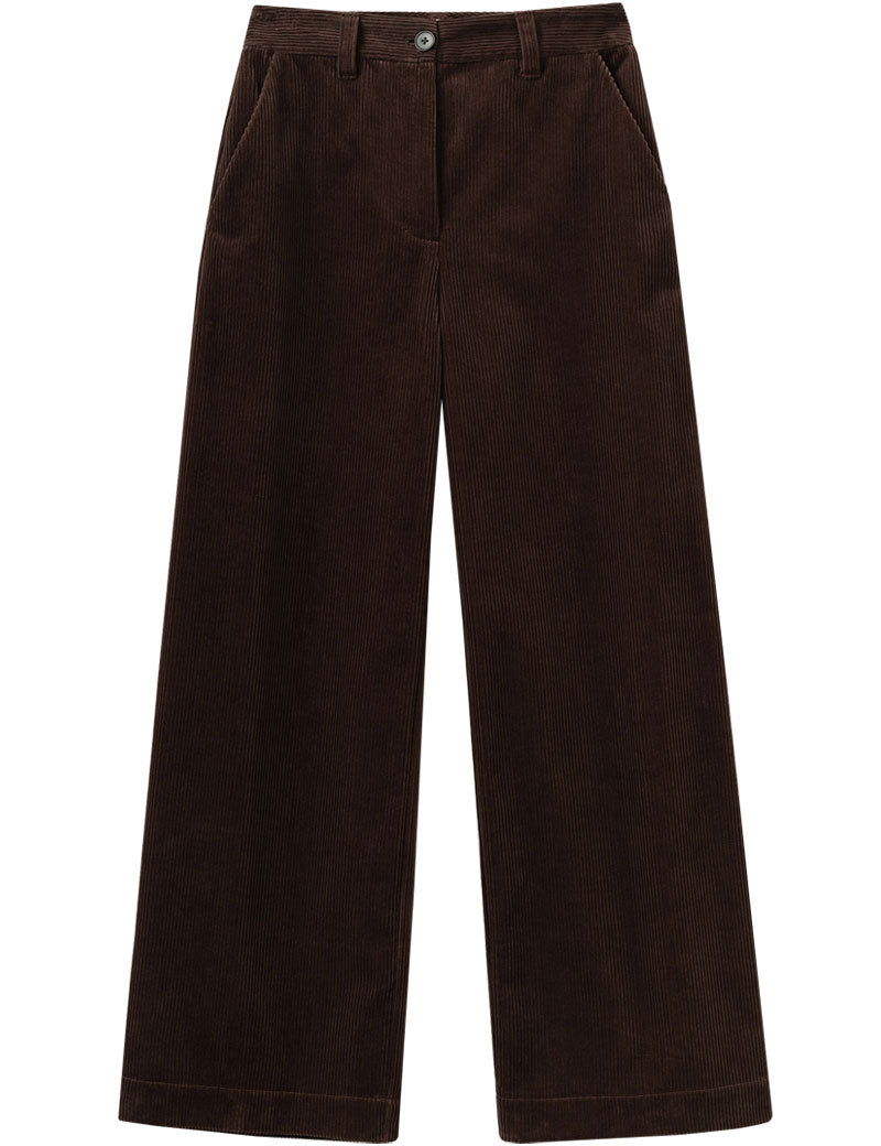 TOAST Wide Leg Organic Cord Trousers Java