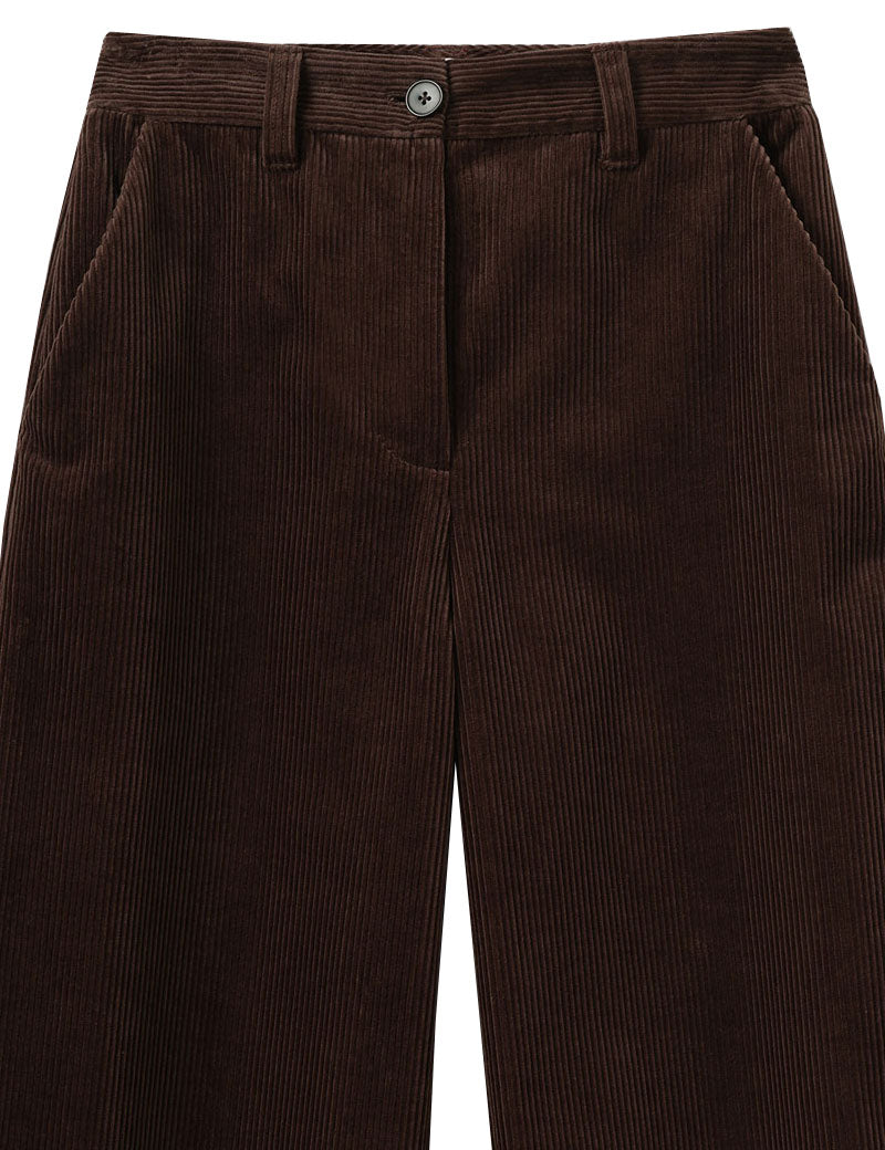 TOAST Wide Leg Organic Cord Trousers Java