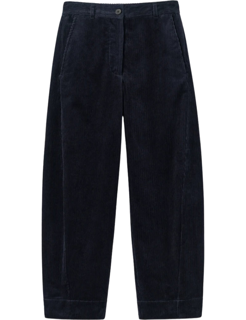 Toast Twisted Seam Cord Trousers Dark Navy