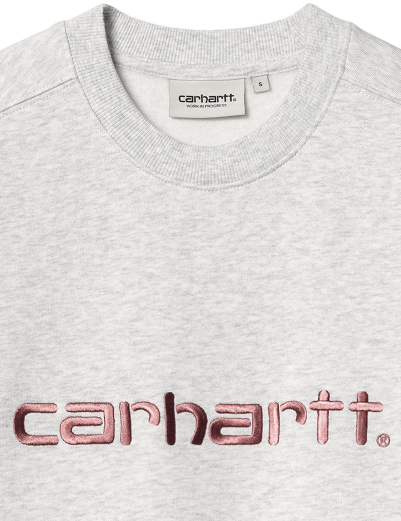 Carhartt Wip W' Carhartt Sweat Ash Heather Dusty Rose