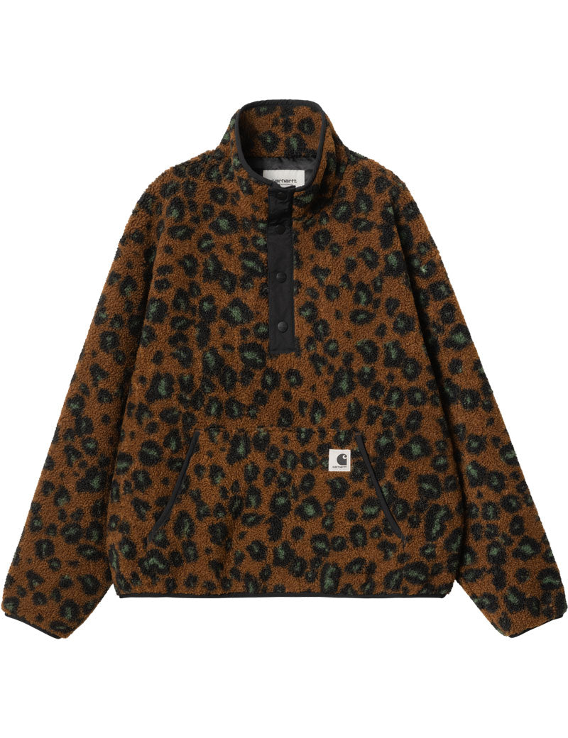 Carhartt Wip W'Elliot High Neck Liner Camo Leo Tamarind Black