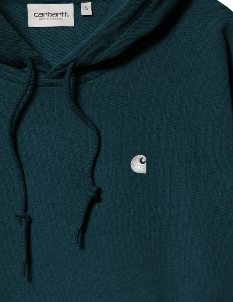 Carhartt Wip W' Hooded Casey Sweatshirt Duck Blue Silver