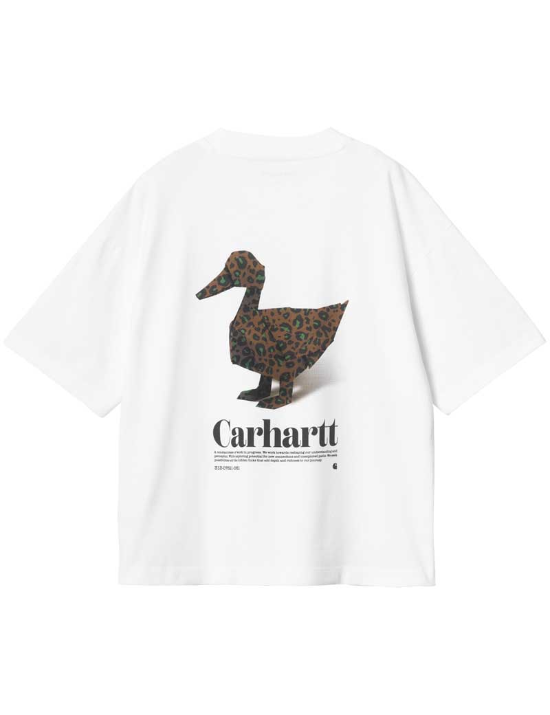 Carhartt WIP W' Fold Leo Short Sleeve T-shirt White