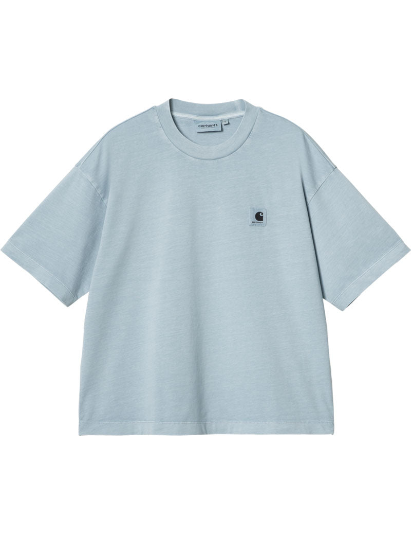 Carhartt Wip W' Nelson Short Sleeve T-shirt Dusty Ice Garment Dyed