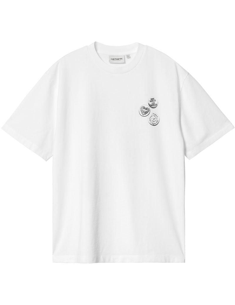 Carhartt Wip W' Pins Short Sleeve T-shirt White Black