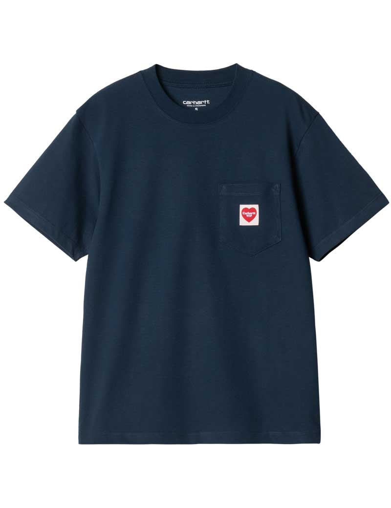 Carhartt WIP W' Short Sleeve Pocket Heart T-Shirt Ink Red