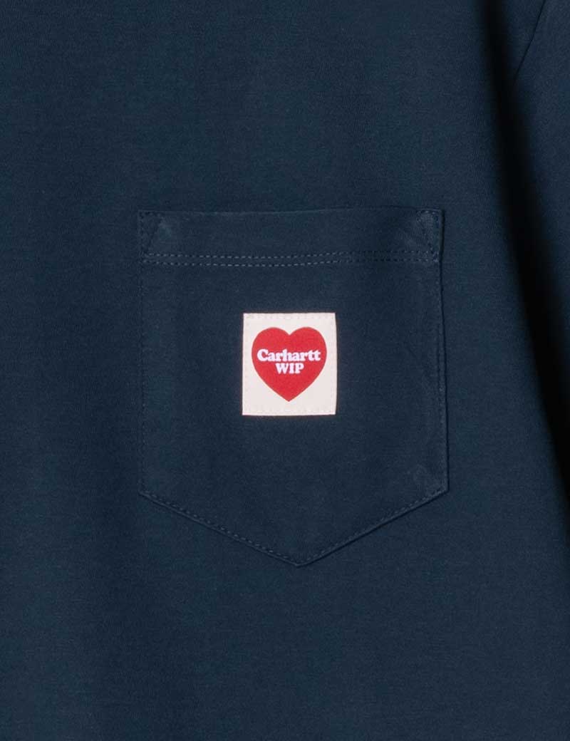 Carhartt WIP W' Short Sleeve Pocket Heart T-Shirt Ink Red