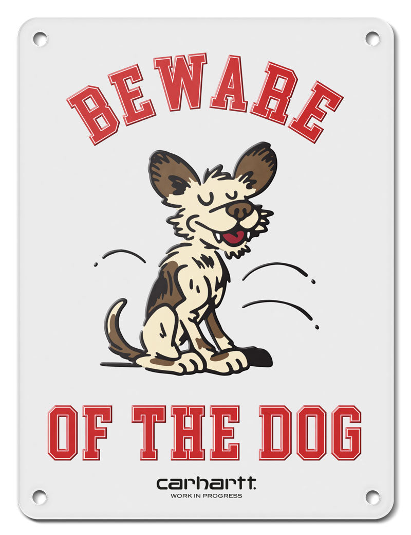 Carhartt Wip Wild Dog Beware Plate Steel Tin Plated Multicolor