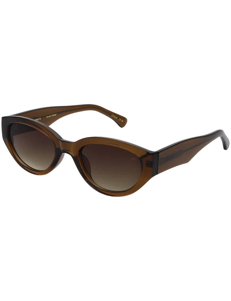 A.Kjaerbede Winnie Sunglasses Smoke Transparent Angled View