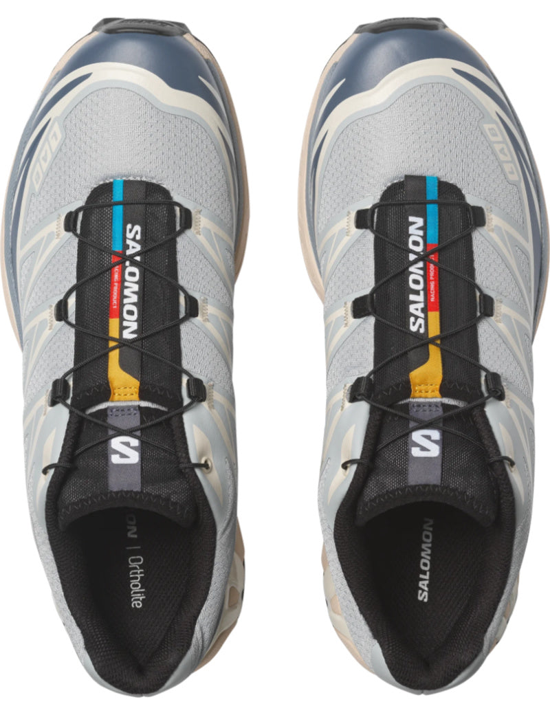 Salomon XT-6 LAB Trainers Pearl Blue, Grisaille And Vanilla Ice Top View
