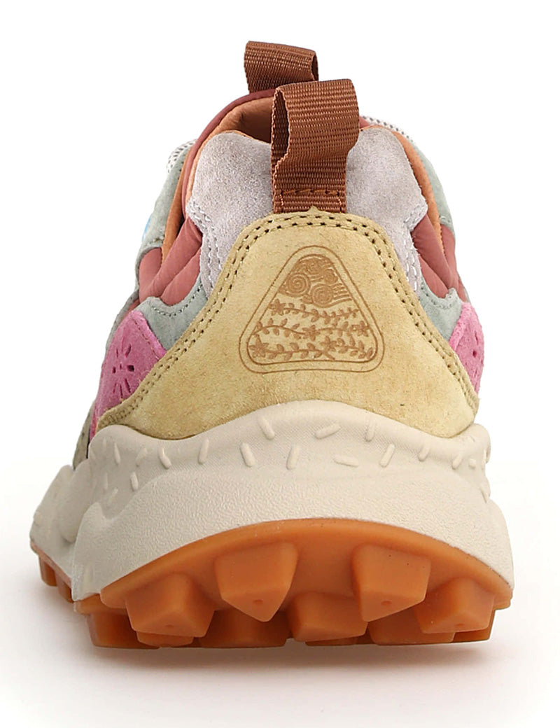 Flower Mountain Yamano 3 Women Suede Nylon Cream Military Pink