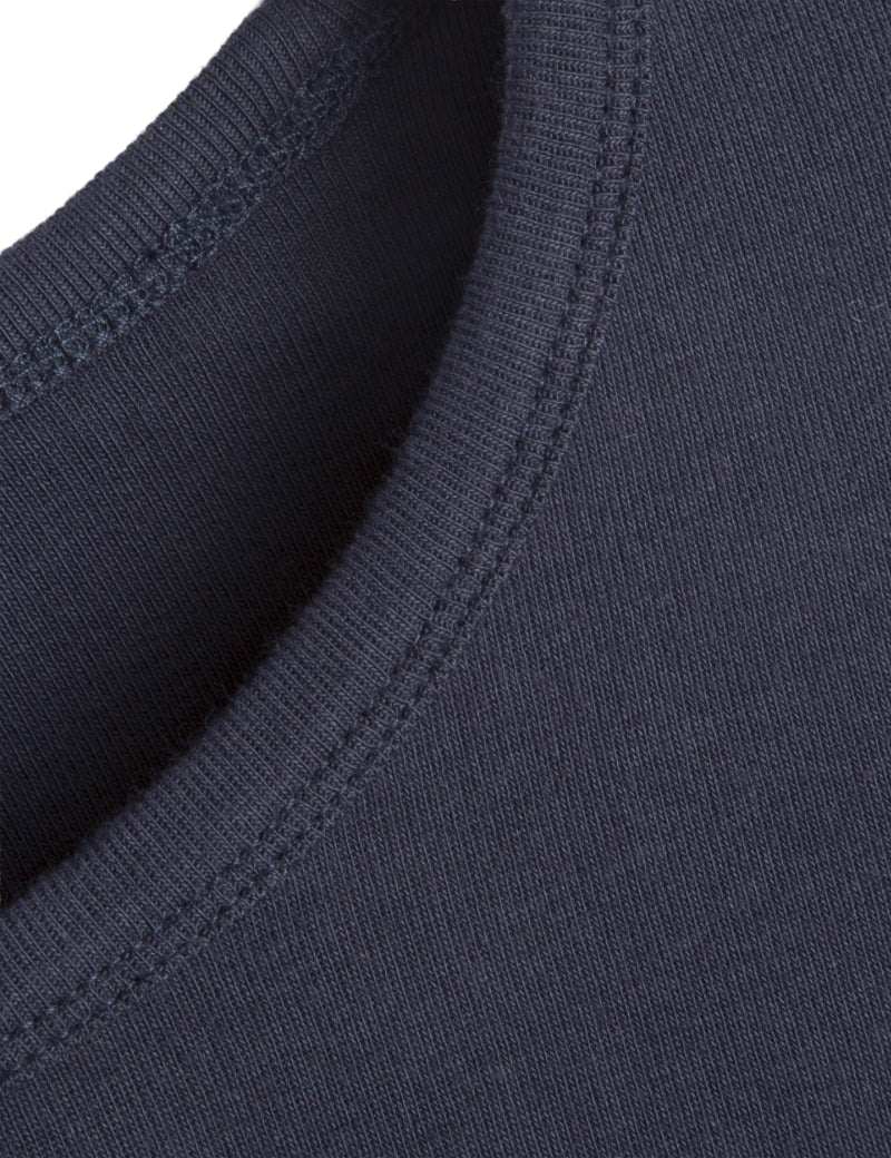 YMC Charlotte T-Shirt Navy Collar