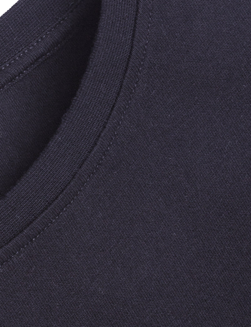 YMC Day T-Shirt Navy Collar
