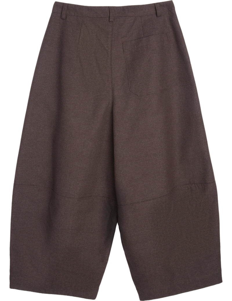 YMC Deadbeat Trouser Jacquard Brown Back